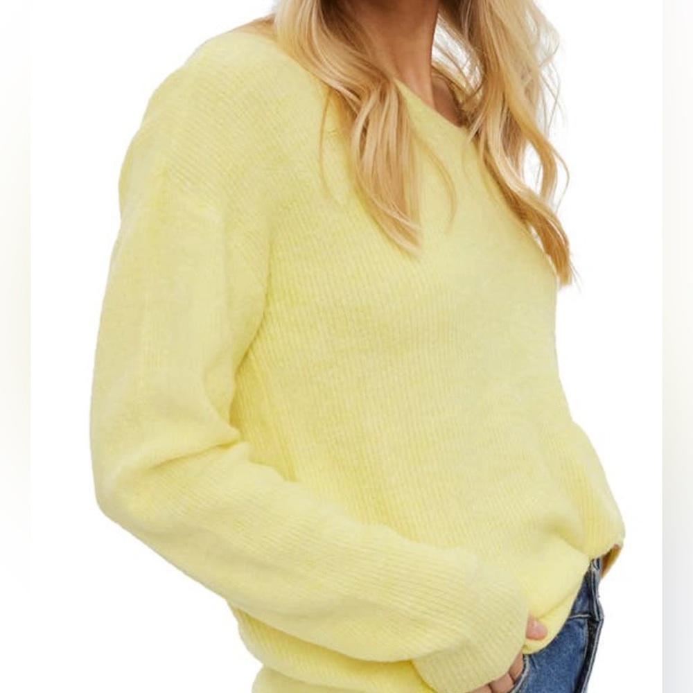 VERO MODA Crew Lefile V-Neck Sweater